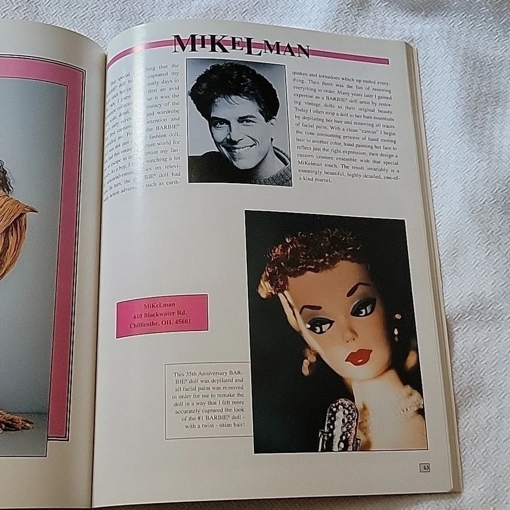 1996 Fashion Doll Makeovers Soft Cover Barbie Book By Jim Faraone Mint Condition